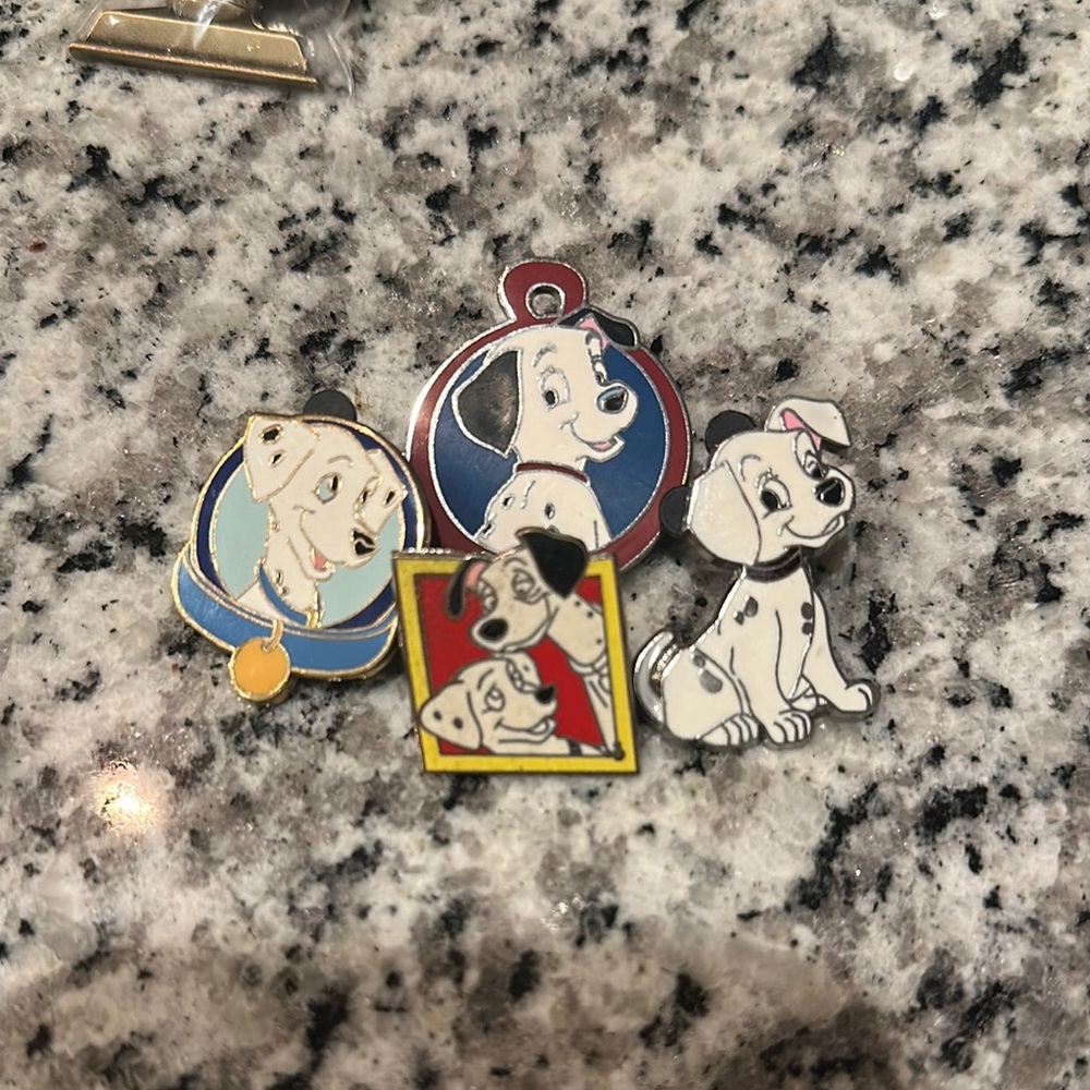 Dalmatian Dog Enamel Pins Set